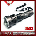 X-haz CREE XR-E Q5 * 3 reflector de LED / impermeable